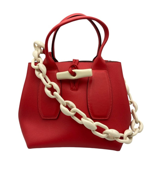 LONGCHAMP ロンシャン ロゾ トップハンドル 2WAY ショルダーバッグ 中古 D4