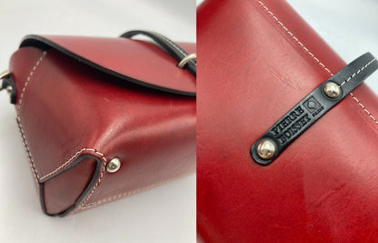 PIERRE BOISSET PARIS ピエール・ボワセ レザー ミニショルダーバッグ 中古 D4