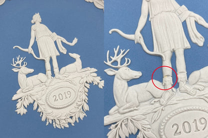 WEDGWOOD ウエッジウッド ジャスパー イヤープレート 2019 アルテミス 中古 D4