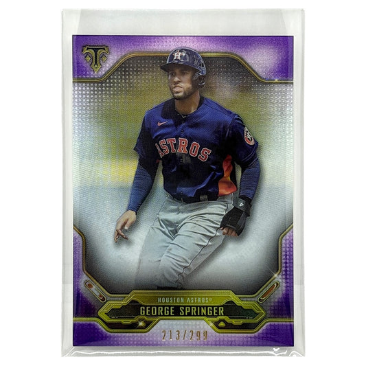 TOPPS MLBカード TRIPLE THREADS GEORGE SPRINGER HOUSTON ASTROS /299 #37 中古 IT1