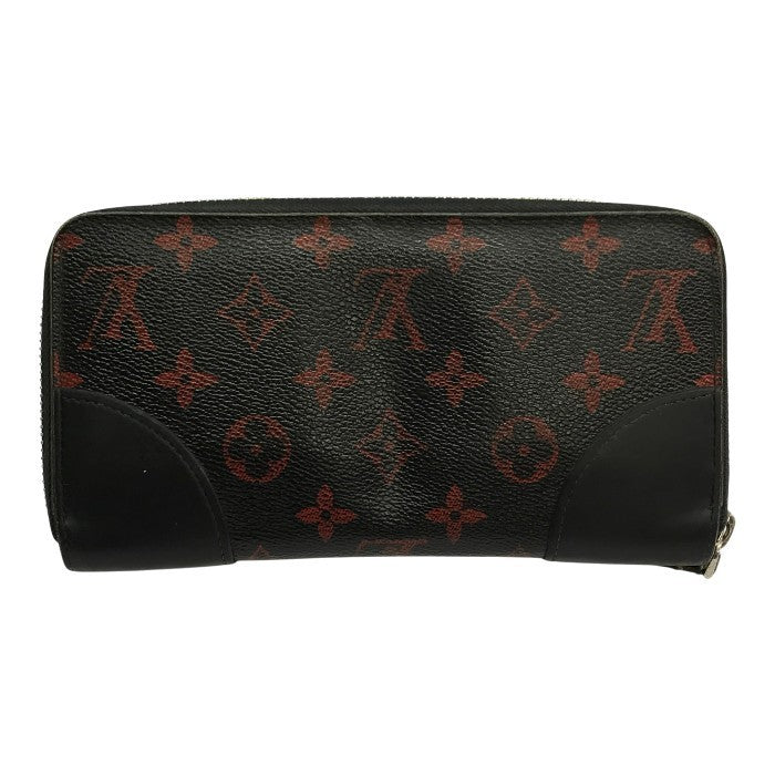 LOUIS VUITTON ルイヴィトン モノグラム アンフラルージュ ジッピーウォレット 長財布 メンズ ラウンドファスナー ジップ 小銭入れ付き ブラック M60974 中古 T1
