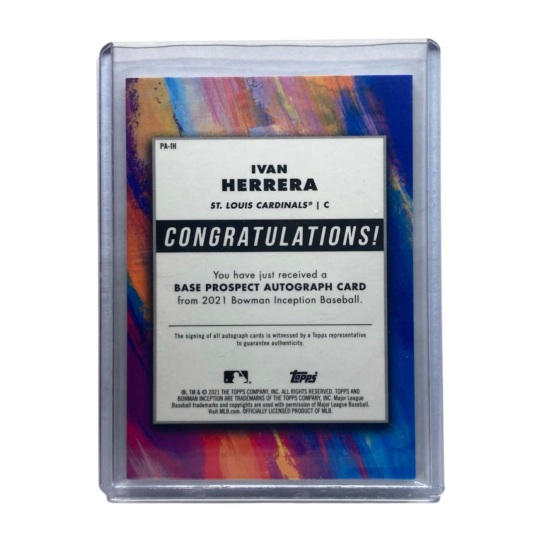 TOPPS MLBカード BOWMAN INCEPTION IVAN HERRERA CARDINALS 57/75 #PA-IH 中古 IT2