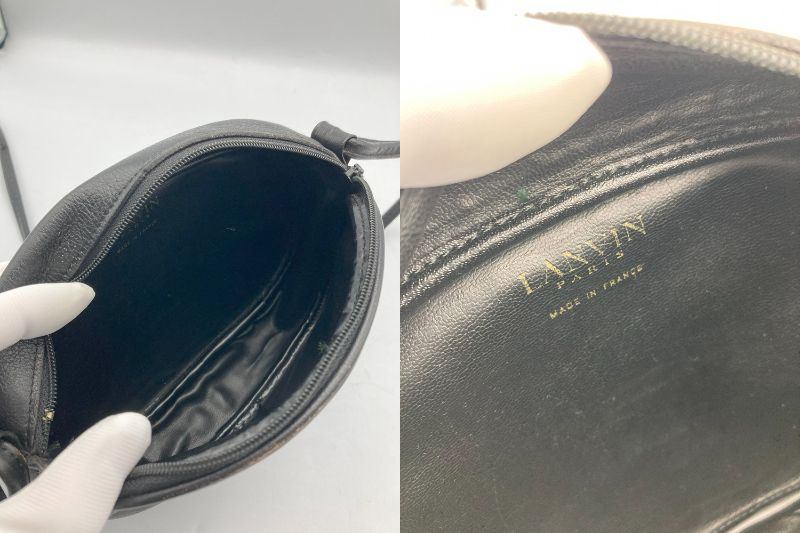 LANVIN ランバン ヴィンテージ レザー ショルダーバッグ 中古 D4