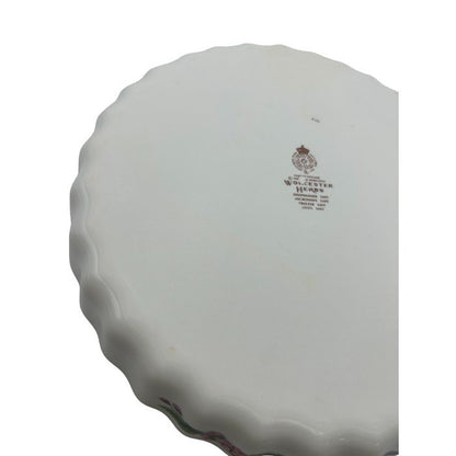 ROYAL WORCESTER ロイヤルウースター ハーブ ローズマリー キッシュプレート 皿 洋食器 ブランド 蝶々 フラワー 花 中古 W４