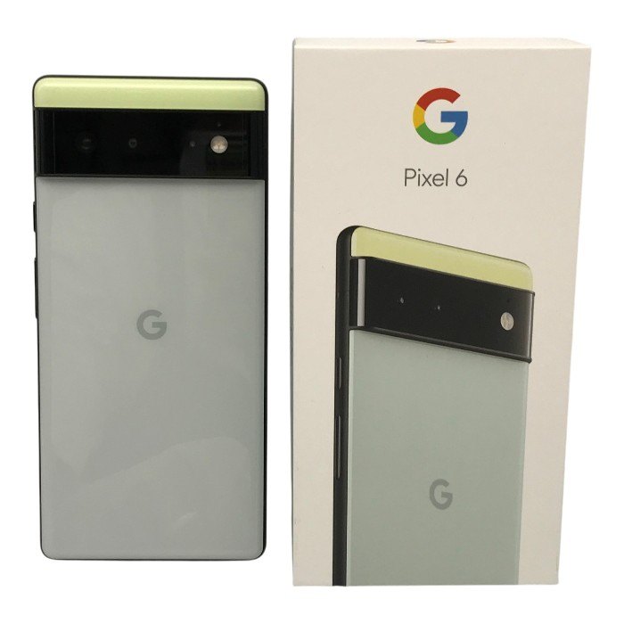 Google Pixel 6 スマートフォン 本体 Sorta Seafoam 5G SIMフリー 128GB 急速/ワイヤレス充電 グーグル ピクセル 中古 T1