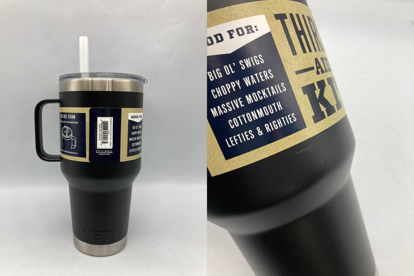 YETI RAMBLER イエティ ランブラー 保冷マグ  35 oz STRAW MUG 1035ml 中古 D4