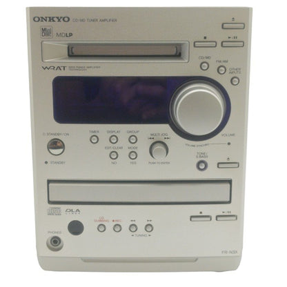 【ジャンク品】 ONKYO オンキョー CD/MD AM/FMチューナー ミニコンポ FR-N3X 中古 H4
