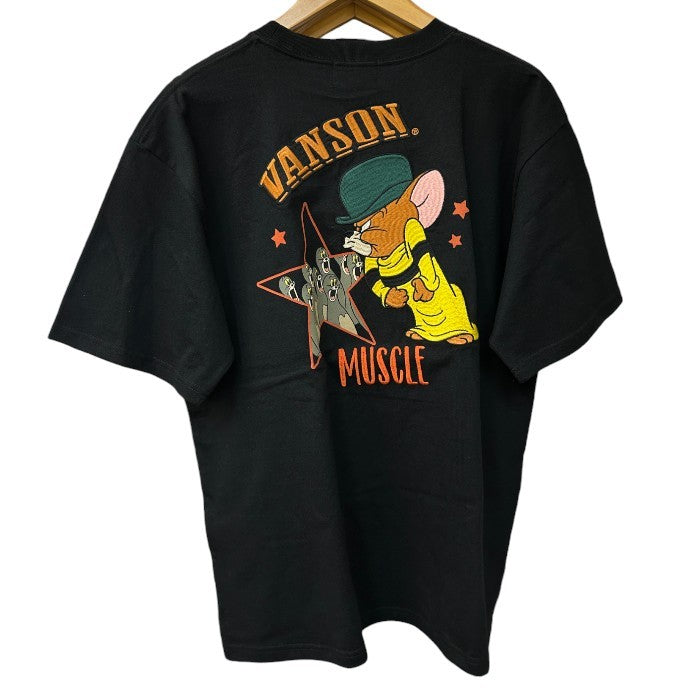 未使用品 vanson バンソン トムとジェリー Tシャツ XXL コラボ かわいい 半袖 夏 ブラック 中古 W４