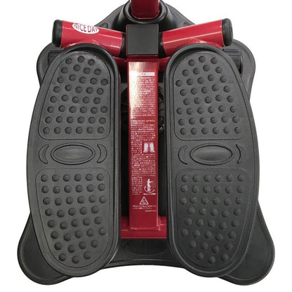 ショップジャパン 健康ステッパー ナイスデイ 健康ステッパー 専用ハンドル付き カウンターなし 有酸素運動 座りながら レッド NDS-1 中古 T1