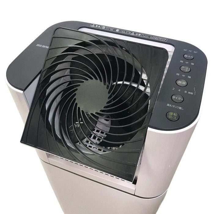 アイリスオーヤマ 除湿機 衣類乾燥 デシカント式 13畳 サーキュレーター付き スピード乾燥 IJD-I50 ホワイト 中古 Y1