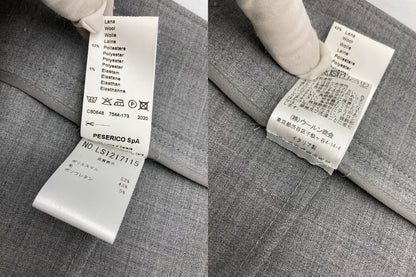 PESERICO ペセリコ ウエストベルト飾り ラップスカート  LS1217115 サイズ40 グレー 中古 D4