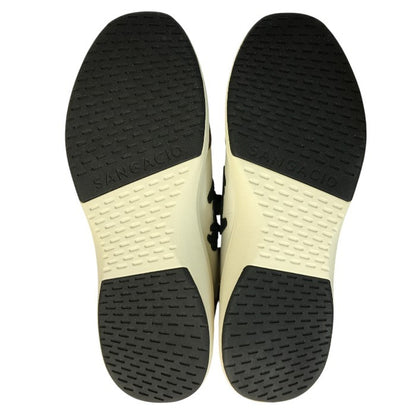 SANGACIO サンガッチョ にゅ BLOW スニーカー メンズ ローカット レザー ハンドメイド WHITE/BROWN 26.5cm 中古 T1