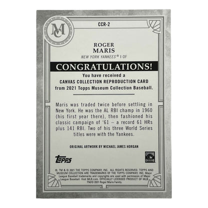 TOPPS MLBカード MUSEUM COLLECTION ROGER MARIS NEW YORK YANKEES #CCR-2 中古 IT2