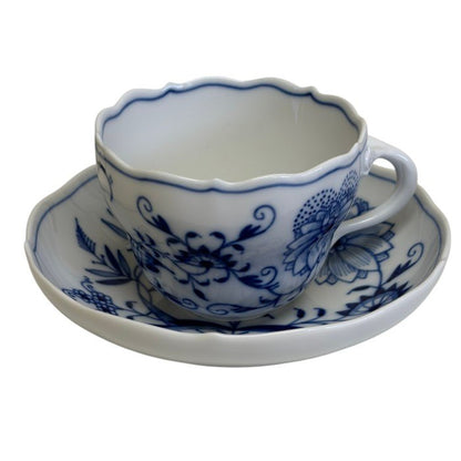 meissen マイセン ブルーオニオン カップ＆ソーサー 洋食器 ブランド おしゃれ 1客 中古 W1