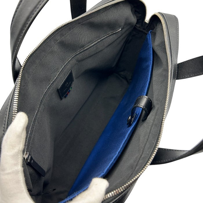 PS Paul Smith ピーエス ポールスミス ブリーフケース ブラック バッグ メンズ レザー 本革 ビジネスバッグ 中古 W1