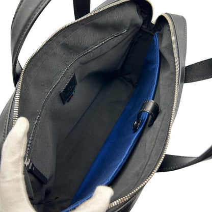 PS Paul Smith ピーエス ポールスミス ブリーフケース ブラック バッグ メンズ レザー 本革 ビジネスバッグ 中古 W1