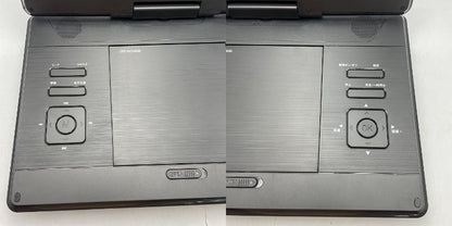 [山善] YAMAZEN 14インチ ポータブルDVDプレーヤー CPD-NC140(B) 車載用ケース付き モバイルバッテリー対応 4WAY電源 USB SDカード CD アウトドア キャンプ  中古 R4