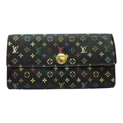 LOUIS VUITTON ルイ ヴィトン モノグラムマルチカラー ポルトフォイユ サラ 長財布 ユニセックス 2つ折り 旧型 ノワール/グルナード M93747 中古 T1