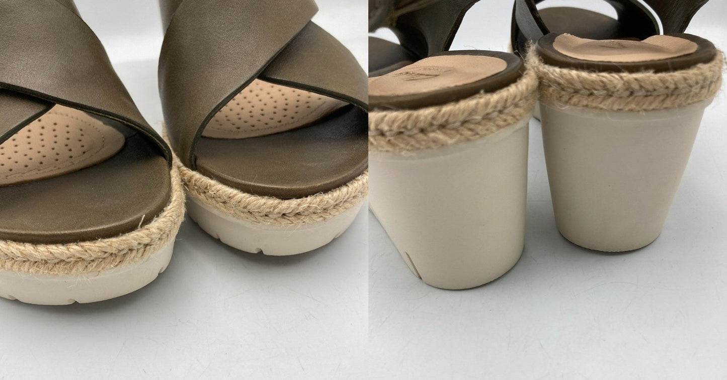 Clarks クラークス パームグロウ ウェッジソール サンダル サイズ22cm レディース 中古 D4