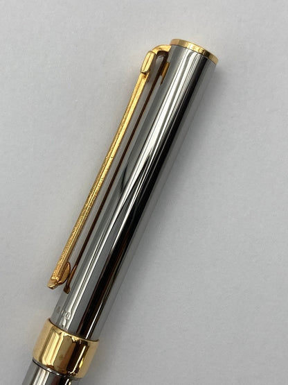 TIFFANY&Co. ティファニー Tクリップ ボールペン ツイスト式 ゴールドGP/シルバー コンビ 中古 D4
