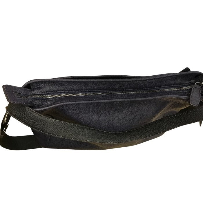 FUJITAKA フジタカ ショルダーバッグ レディース オールシーズン レザー ネイビー 中古 N1