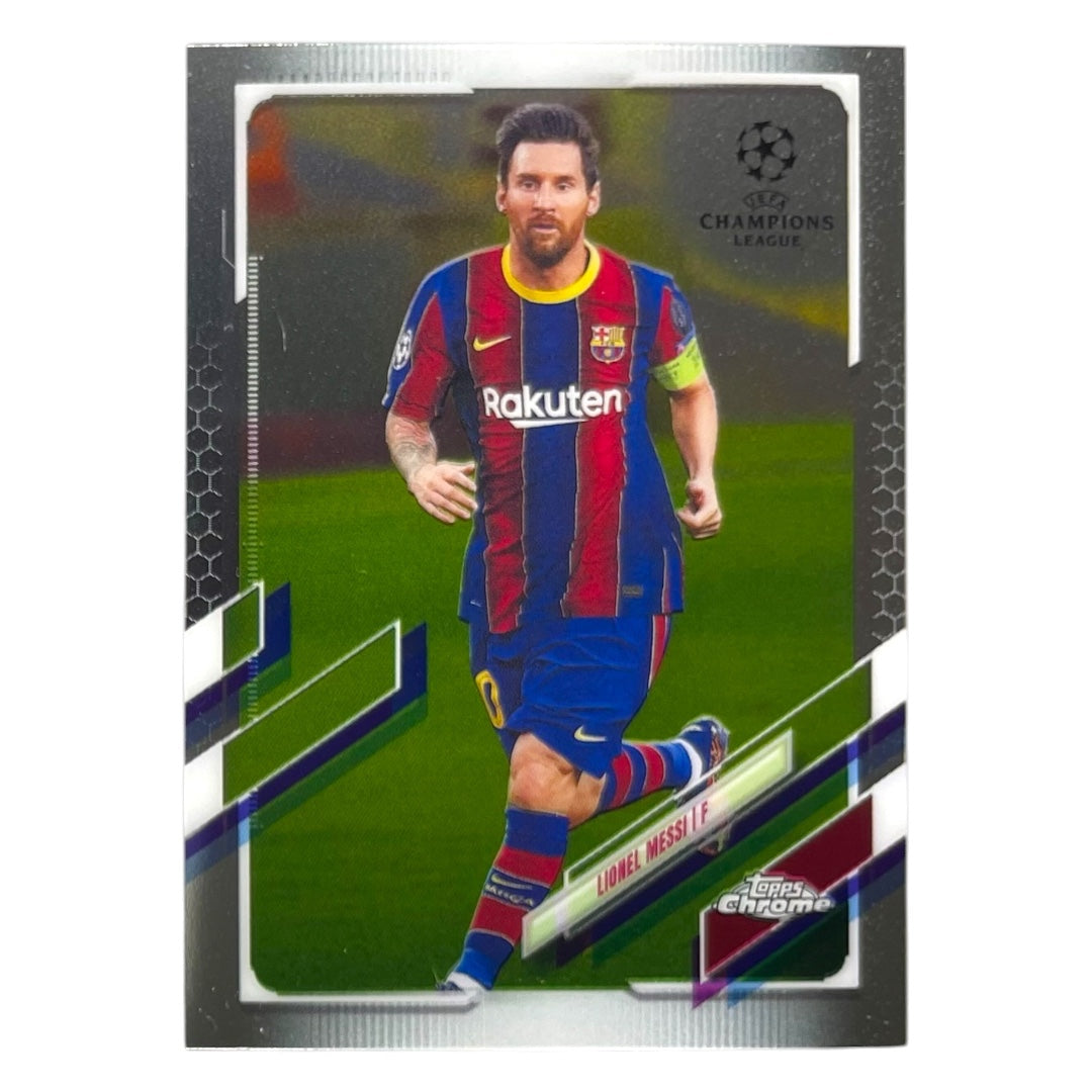 TOPPS サッカーカード CHROME LIONEL MESSI BARCELONA #1 中古 IT2