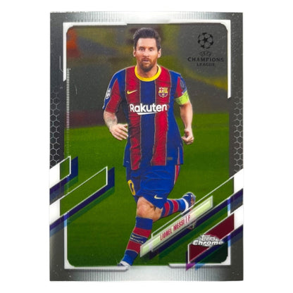 TOPPS サッカーカード CHROME LIONEL MESSI BARCELONA #1 中古 IT2
