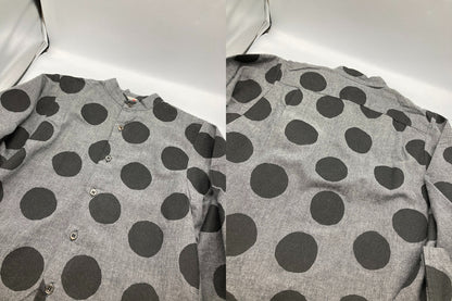 SOU・SOU ソウソウ 岡田縫工所 草衣 上 水玉 サイズS グレー 中古 D4