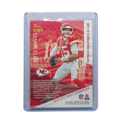 PANINI NFLカード DONRUSS ELITE PATRICK MAHOMES II CHIEFS #TW-3 中古 IT2