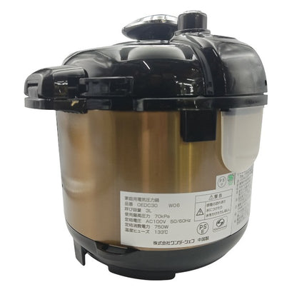 Wonder chef ワンダーシェフ e-wonder 家庭用 マイコン電気圧力鍋 3.0L 楽ポン 310095 (OEDC30) 中古 H4