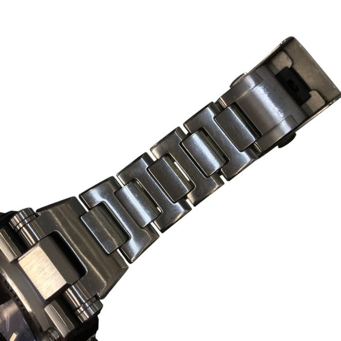 CASIO G-SHOCK MTG 腕時計 メンズ GPS ハイブリッド電波ソーラー タフソーラー アナログ シルバー/ブラック MTG-G1000D-1AJF 中古 T1
