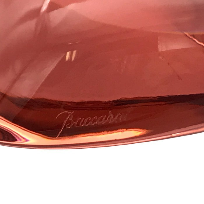 Baccarat バカラ ペーパーウエイト ハート型 クリスタル 文鎮 ペーパーウェイト レッド 中古 T1