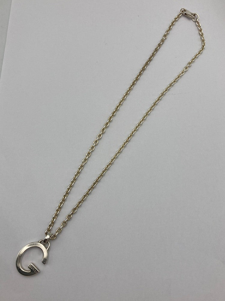 GUCCI グッチ Gモチーフ ネックレス シルバー925 ユニセックス 中古 D4