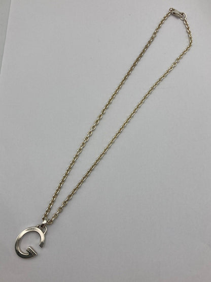 GUCCI グッチ Gモチーフ ネックレス シルバー925 ユニセックス 中古 D4
