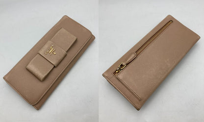 PRADA プラダ サフィアーノ フィオッコ 二つ折り 長財布 中古 D4