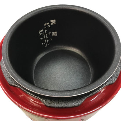 siroca 2L電気圧力鍋 コンパクト2Lモデル/1台6役 SP-D131  レッド 中古 Y1