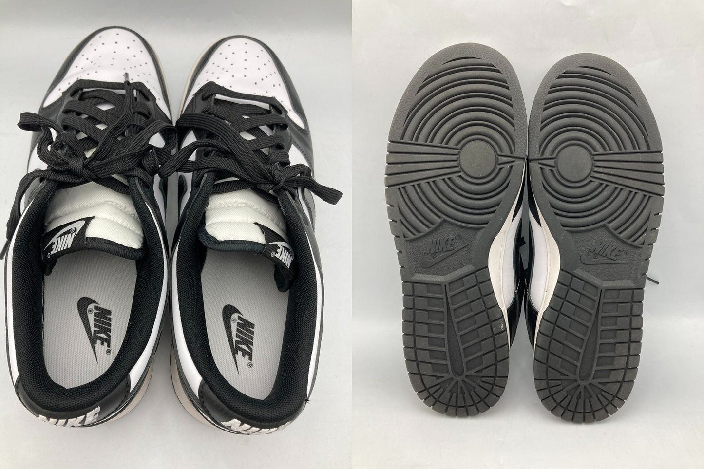 Nike Dunk Low Retro ナイキ ダンク ロー レトロ ホワイト/ブラック スニーカー DD1391-100 サイズ27.5cm 中古 D4