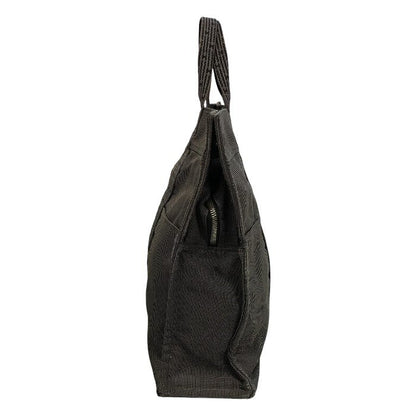 HERMES エルメス エールライン MM キャンバス トートバッグ ユニセックス A4収納 キャンバス 通勤 通学 チャコールグレー 中古 T1