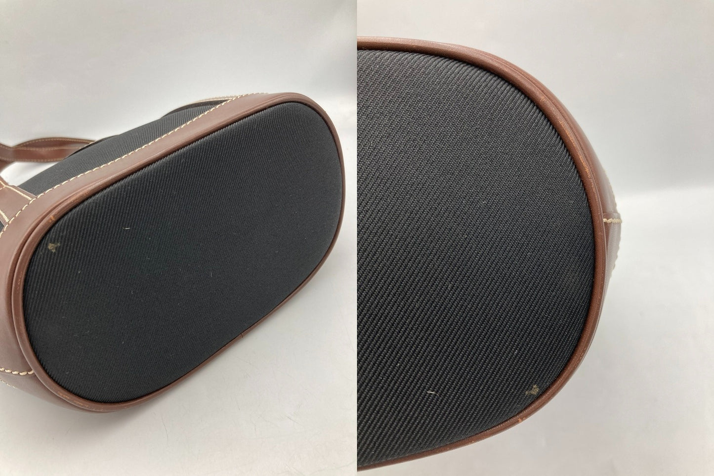 HUNTING WORLD ハンティングワールド キャンバス×レザー ミニトートバッグ 中古 D4