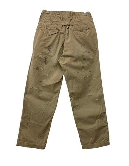 BOOTLEGGERS ブートレガーズ シンチバック チノトラウザーズ ペンキ加工 メンズ 中古 D4