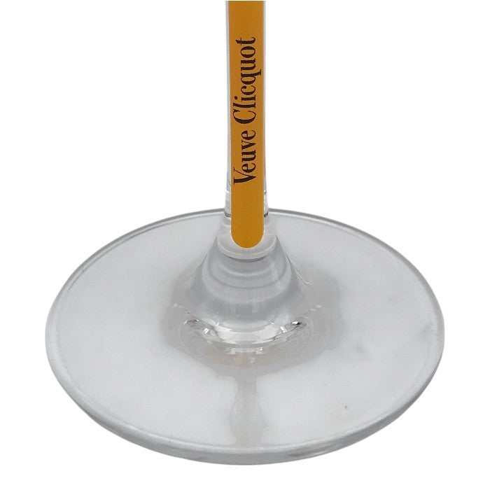 Veuve Clicquot ヴーヴクリコ シャンパングラス 6脚セット 280ml クリスタル イエローラベル フルート 中古 T1