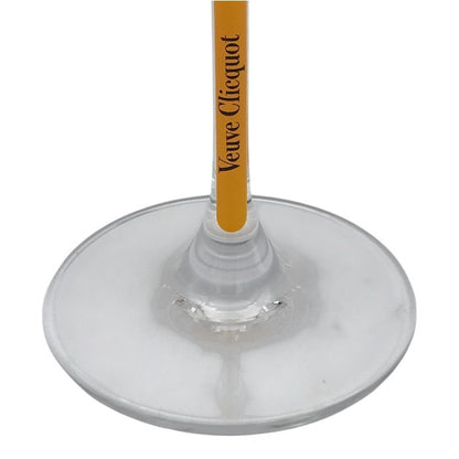 Veuve Clicquot ヴーヴクリコ シャンパングラス 6脚セット 280ml クリスタル イエローラベル フルート 中古 T1