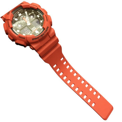 CASIO 腕時計 G-SHOCK ジーショック ブラック×レッド GA-100B-4AJ 中古 Y4