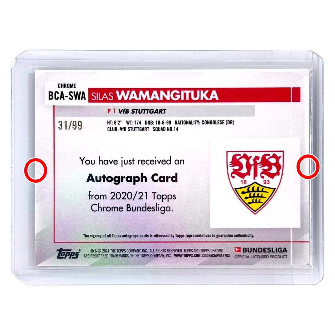 TOPPS サッカーカード CHROME SILAS WAMANGITUKA STUTTGART /99 #BCA-SWA 中古 IT1