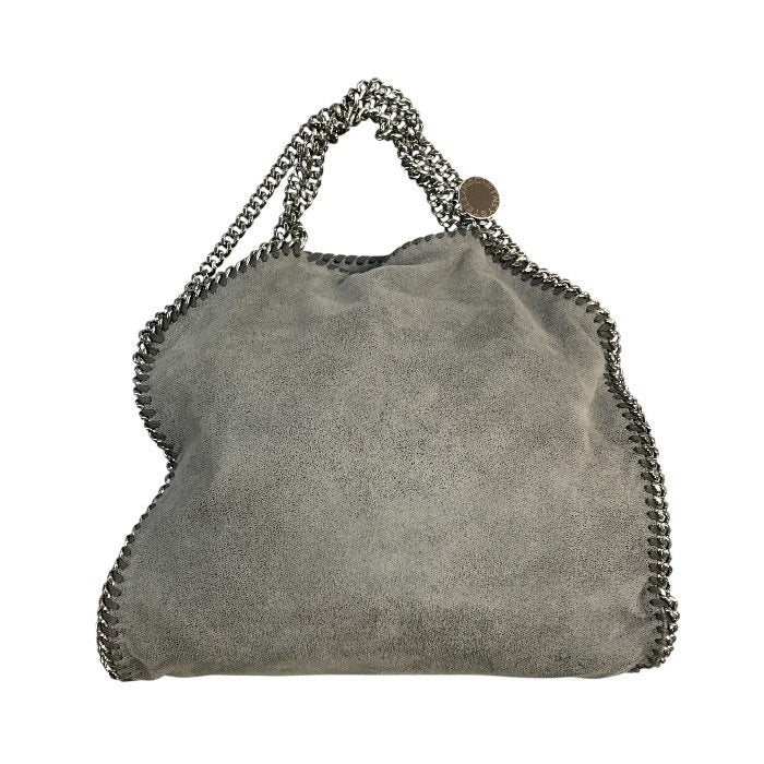 ステラマッカートニー ファラベラ フォールドオーバー トートバッグ レディース クラッチ ショルダー チェーン ノンレザー グレー 中古 T1