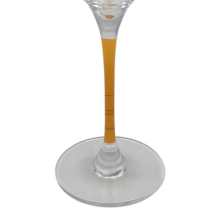 Veuve Clicquot ヴーヴクリコ シャンパングラス 6脚セット 280ml クリスタル イエローラベル フルート 中古 T1