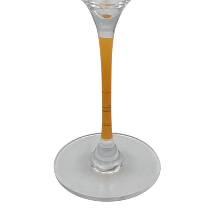 Veuve Clicquot ヴーヴクリコ シャンパングラス 6脚セット 280ml クリスタル イエローラベル フルート 中古 T1