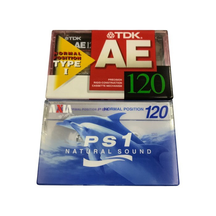 TDK/AXIA カセットテープ ノーマルポジション 60分/120分 23本セット オーディオ 録音用メディア まとめ売り 中古 T1