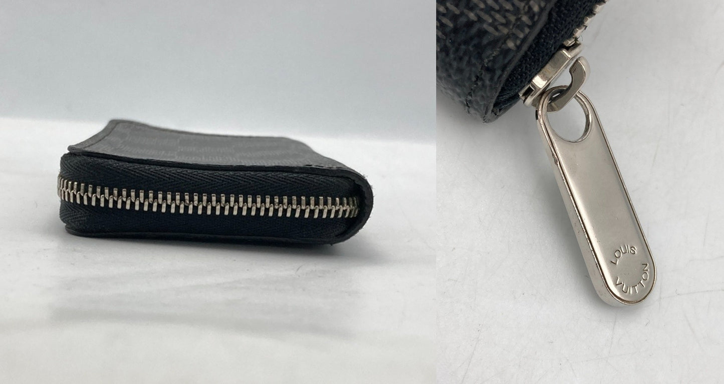 LOUIS VUITTON ルイヴィトン ジッピーコインパース ダミエ グラフィット N63076 中古 D4