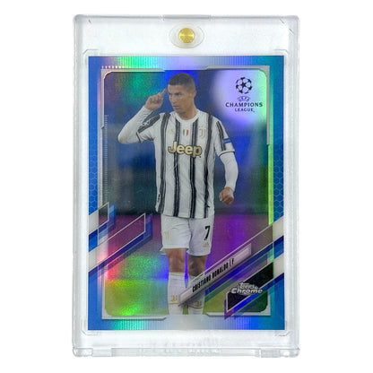 TOPPS サッカーカード CHROME CRISTIANO RONALDO JUVENTUS /150 #100 中古 IT1